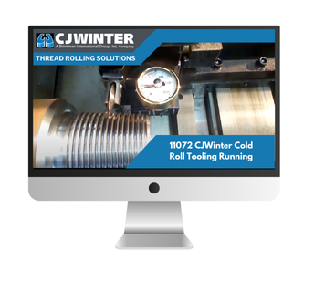 11072 CJWinter Cold Root Tooling Adjustment Video